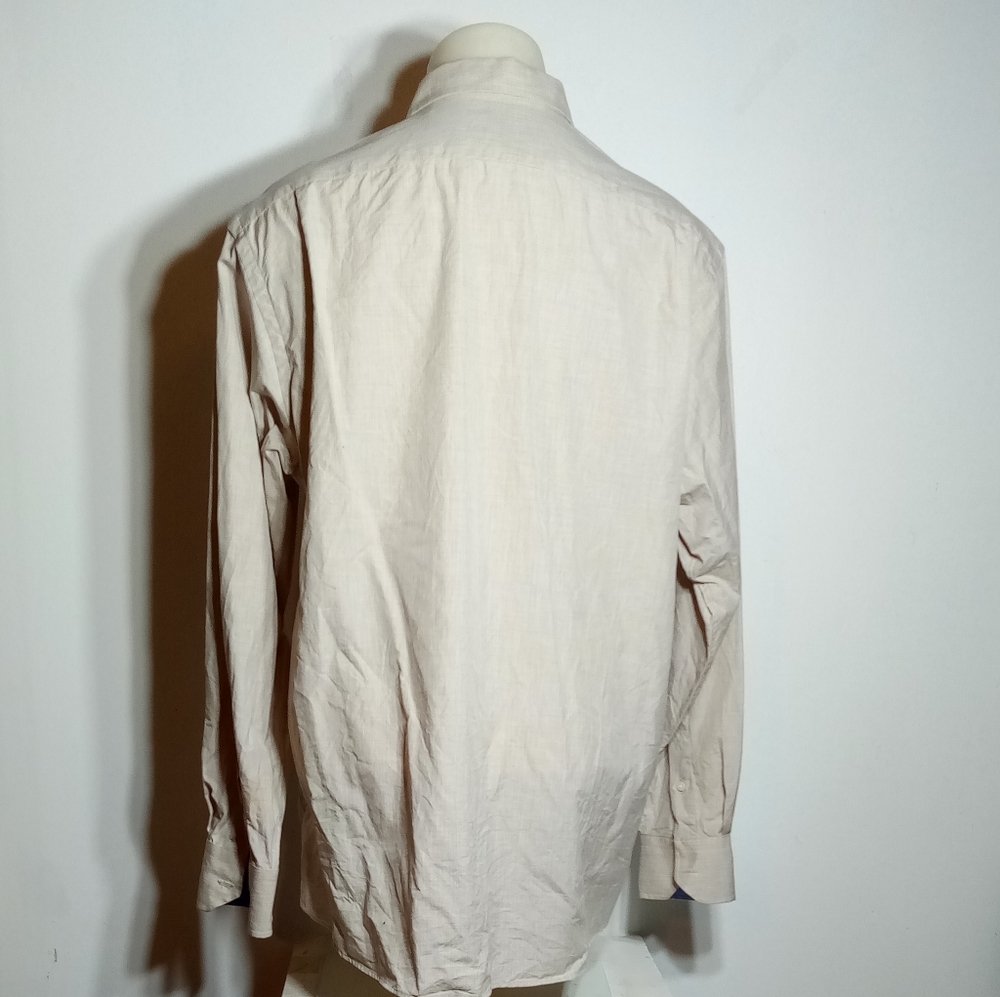Daniel Cremieux Men's Tan Long Sleeve Button Down Shirt Sz lg - Picture 3 of 8